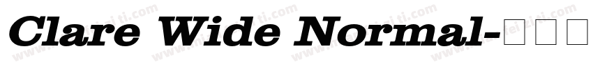 Clare Wide Normal字体转换